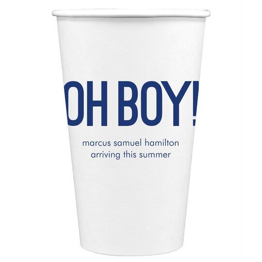 Bold Oh Boy Paper Coffee Cups